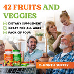 Simply Nature's Pledge capsules alongside fresh ingredients like kale spinach and blueberry