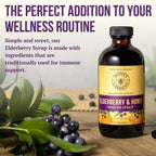 Zand organic wellness syrup in glass bottle