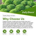 JulyDeer health supplement packaging showing sixty softgels for a complete thirty day supply.