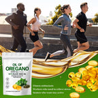 YATIME oil of oregano with black seed oil capsules packaging detailing 150-day supply directions.