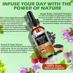 Vita Letuo dietary supplement bottle next to organic wellness herbs illustration