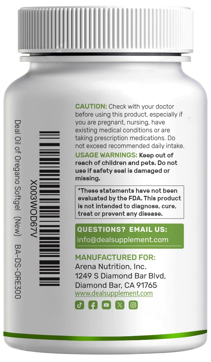 Deal Supplement 4X strength carvacrol formula for antioxidant protection macro shot