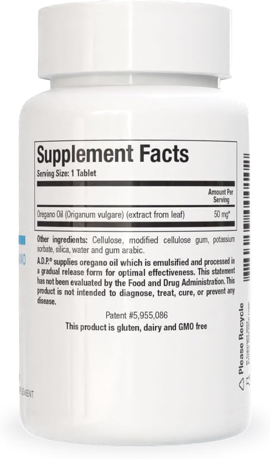 Biotics Research ADP non GMO gluten free oregano oil product close up