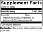 Designs for Health intestinal cleansing oregano oil softgels close up view