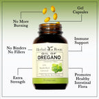 Herbal Roots non GMO oregano oil dietary supplement for digestive support