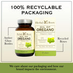 Premium imported wildcrafted oregano oil capsules showing packaging details