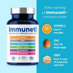 Doctor formulated Immuneti Advanced Immune Defense bottle highlighting authentic USA manufactured seal.