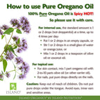 Natural wild oregano vulgare essential extract dropper bottle view