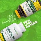 Nature's Plus Ultra EPO 1500 maximum strength nutritional information panel showing gamma linolenic acid content