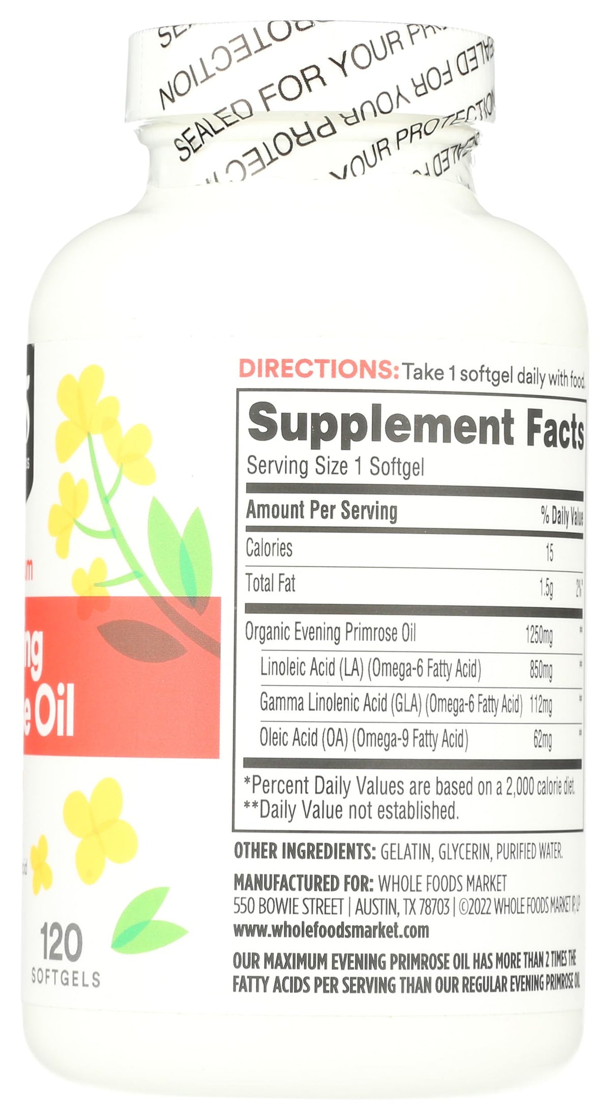 Maximum strength evening primrose oil dietary supplement for women hormonal support