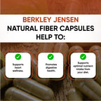 Berkley Jensen fiber supplement bottle packaging details