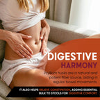 Natural psyllium husk fiber capsules for digestive health