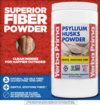 Yerba Prima psyllium husk powder label details