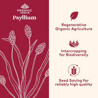 Organic India Psyllium dietary supplement nutrition facts label