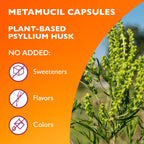 Metamucil dietary supplement bottle packaging details