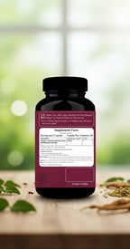 Dr. JPG Organic Boerhavia Diffusa 60 vegetarian capsules bottle side view.