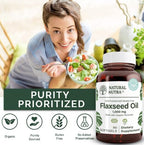 Hexane free natural nutra flaxseed oil dietary supplement for joint flexibility