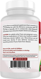 Full product shot of Best Naturals Red Yeast Rice 1200 mg dietary supplement on a clean background
