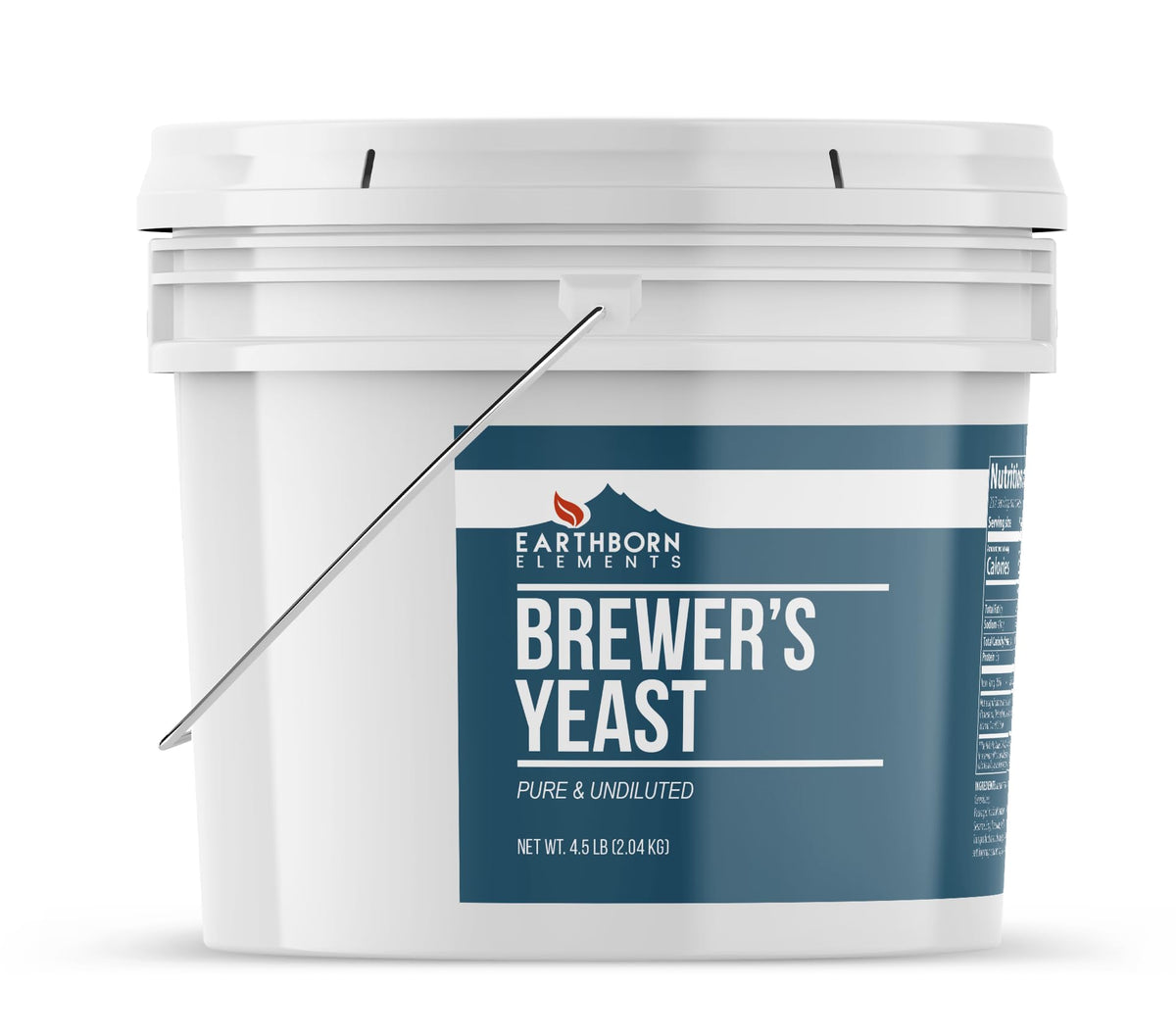 Pure inactive brewers yeast powder scoop displaying texture and consistency