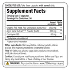 Kyolic Formula 114 supplement bottle ingredients label