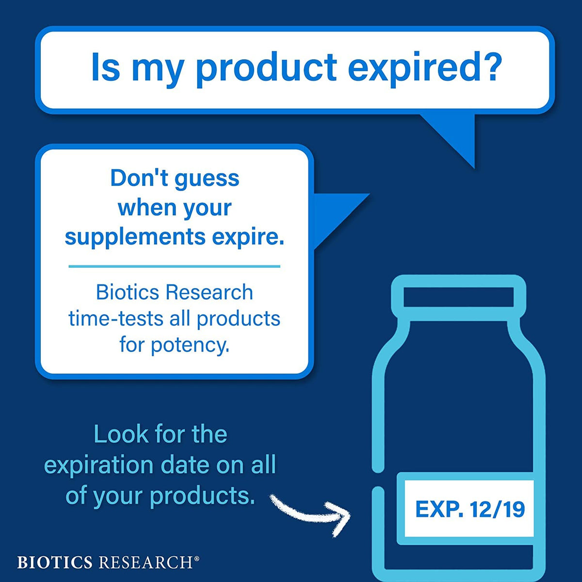 Biotics Research Bio-HPF supplement bottle top view