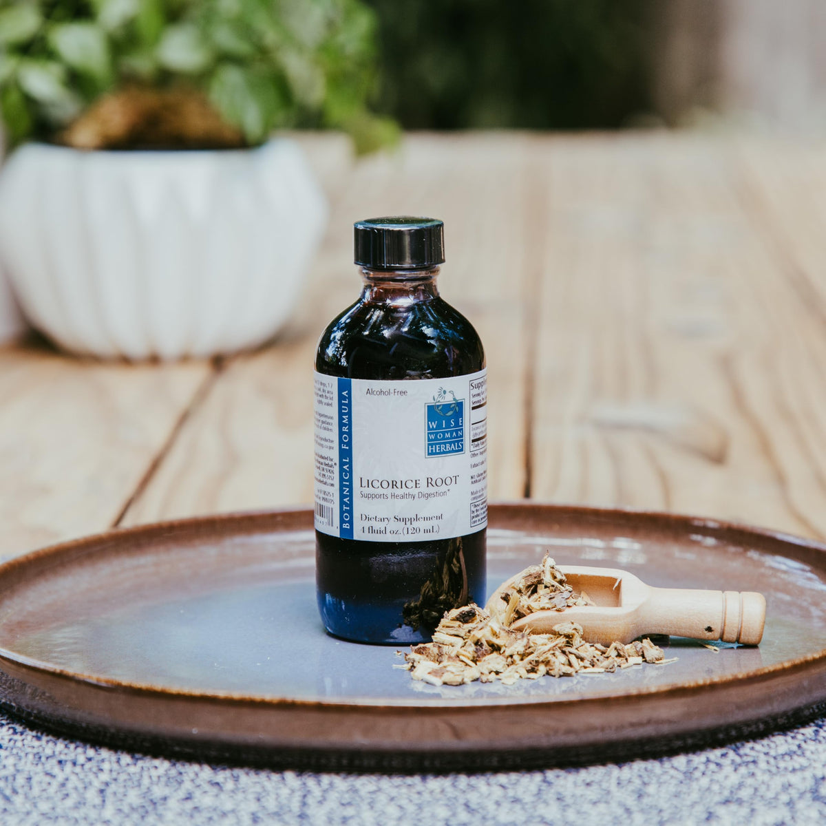 Wise Woman Herbals Licorice Botanical Syrup herbal extract texture and clarity