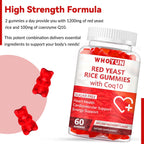 Whoyun Red Yeast Rice Gummies natural raspberry flavor texture
