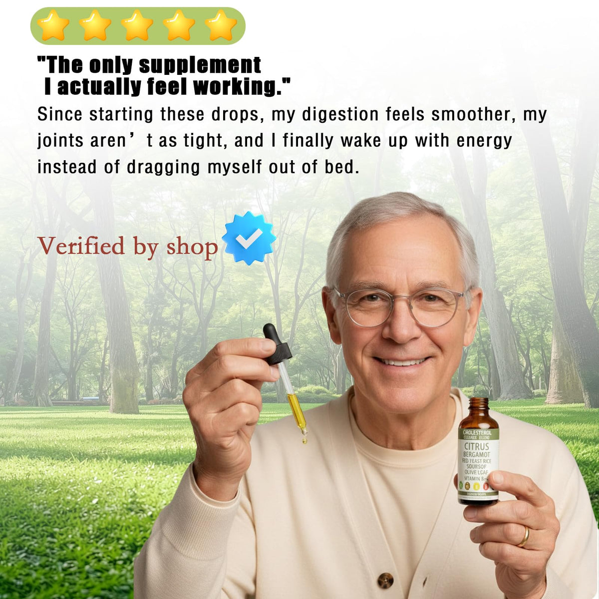 Ingredients label on VivaMelhor Resona heart support drops