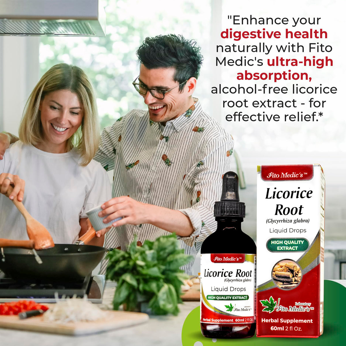 Fito Medic's Lab Licorice Root 60ml bottle side profile