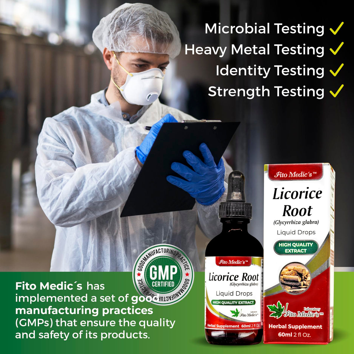 Fito Medic's Lab Licorice Root extract liquid supplement set
