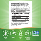 USA imported Nature's Way garlic heart health vegetarian capsules packaging