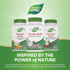 Nature's Way vegan certified garlic capsule safety seal verification view