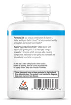 Authentic imported Kyolic aged garlic extract bottle for blood flow support
