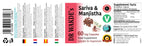 Back label of Dr Wakde's Sariva and Manjistha veg capsules with ingredients