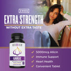 Zhou Nutrition garlic extract capsules for cardiovascular health benefits.