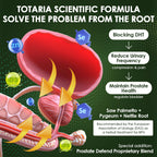 Totaria daily prostate health dietary supplement bottle standing upright on a clean surface.