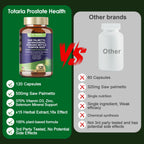 Totaria DHT blocker and urinary tract support capsule bottle detailing dosage instructions.