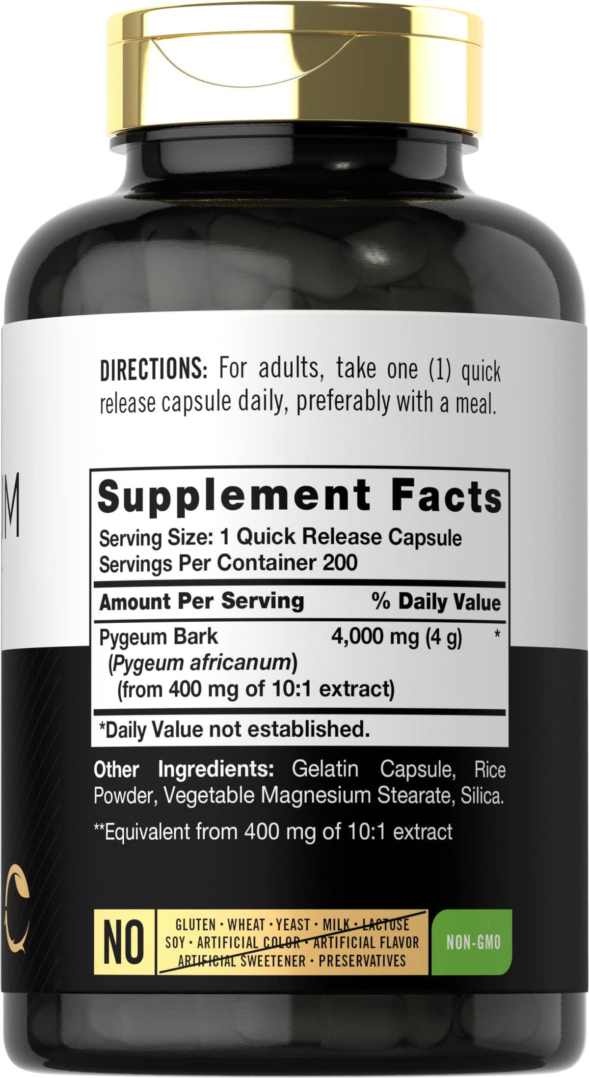 Carlyle extra strength pygeum 4000 milligrams dietary supplement