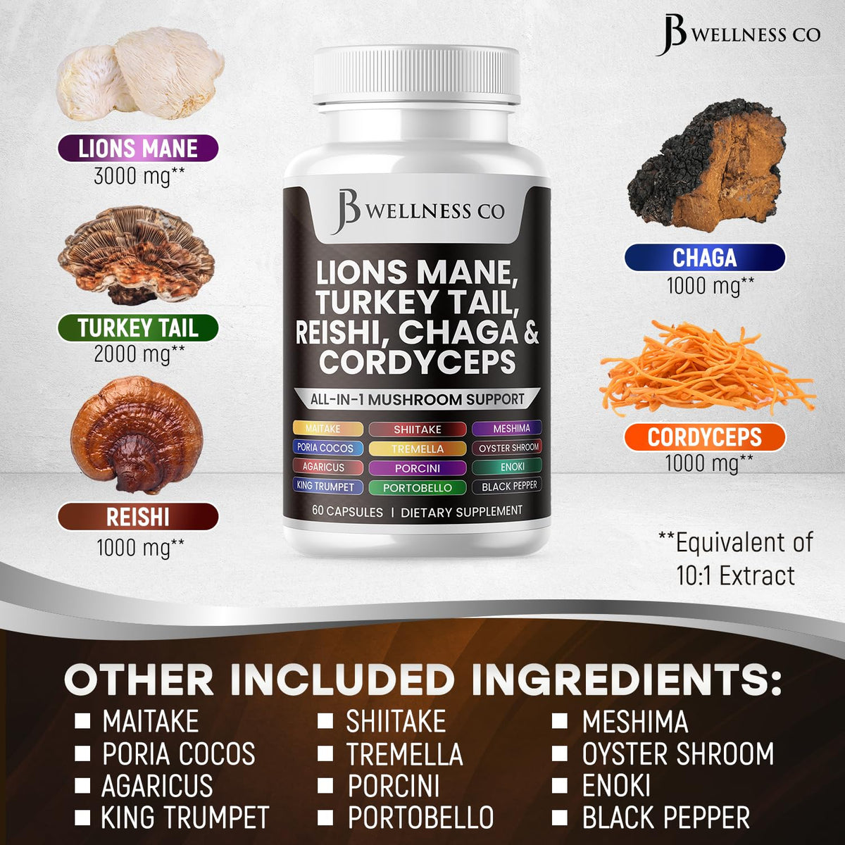 Back view of Clean Nutraceuticals supplement nutritional information