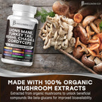 Clean Nutraceuticals 20 in 1 mushroom supplement packaging