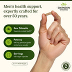 Swanson Full Spectrum Saw Palmetto 250 vegan capsules nutritional facts panel