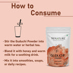 Fine texture of natural green Guduchi churna immune booster supplement