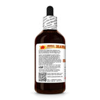 Back label of Hawaii Pharm Shatavari root tincture displaying manufacturing details and the USA source assurance