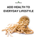 Premium whole Shatavari root adaptogen supplement for women's health and lactation.