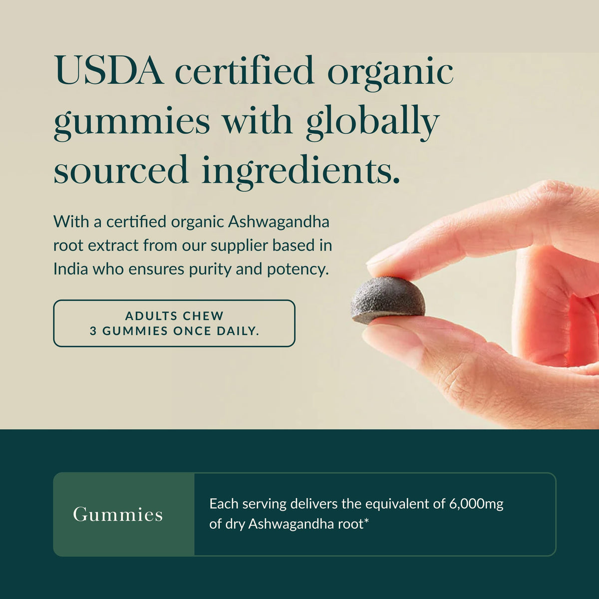 Premium herbal supplement showing 45 count bottle packaging from Gaia Herbs.
