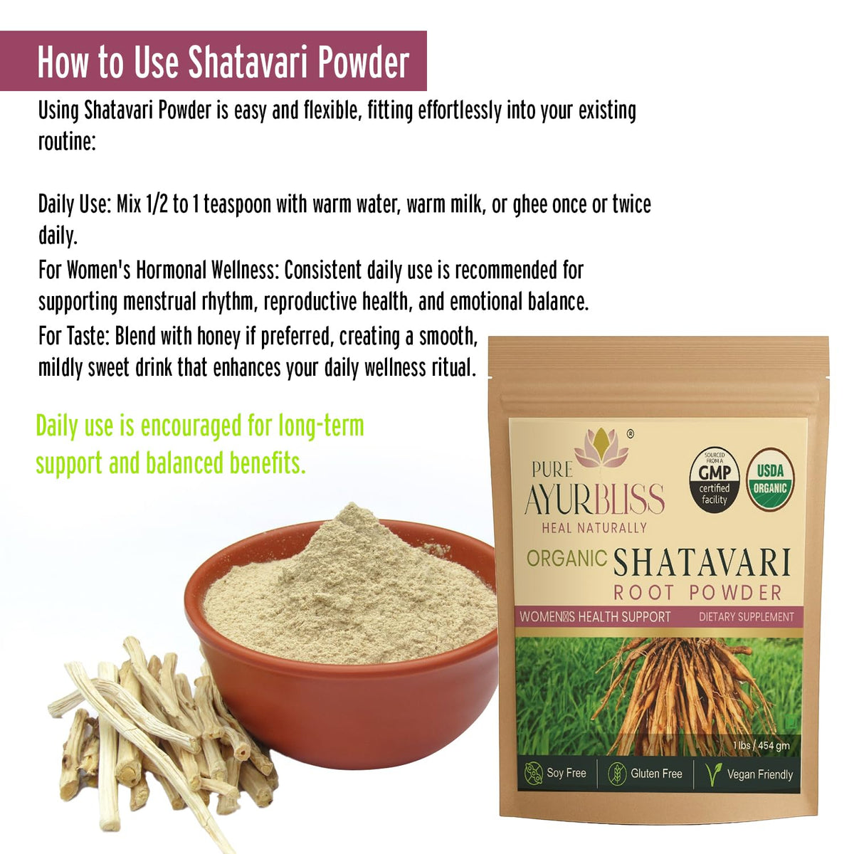 PureAyurbliss female health supplement for lactation and vitality support