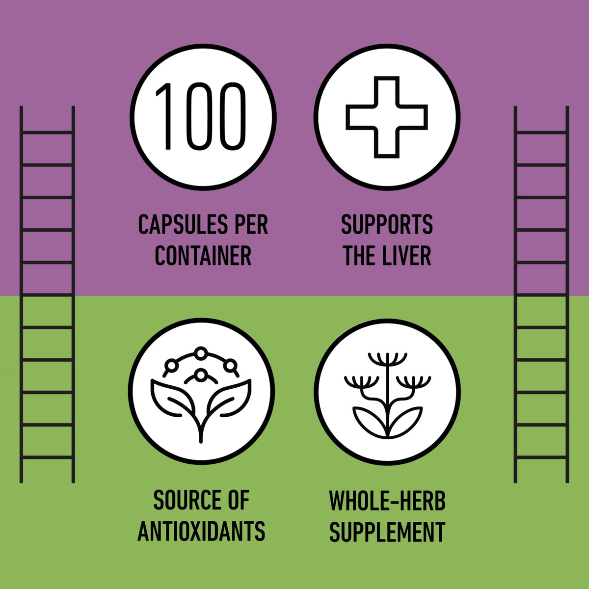 Authentic organic milk thistle seed powder capsules by Complete Natural Products