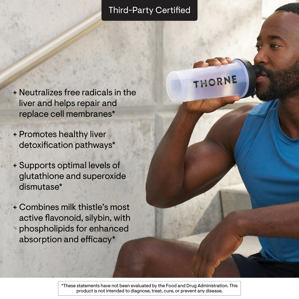 Thorne NSF Certified for Sport milk thistle phytosome premium dietary supplement