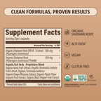 Elevate Organic Shatavari capsules with Acti Veda blend for menopause relief