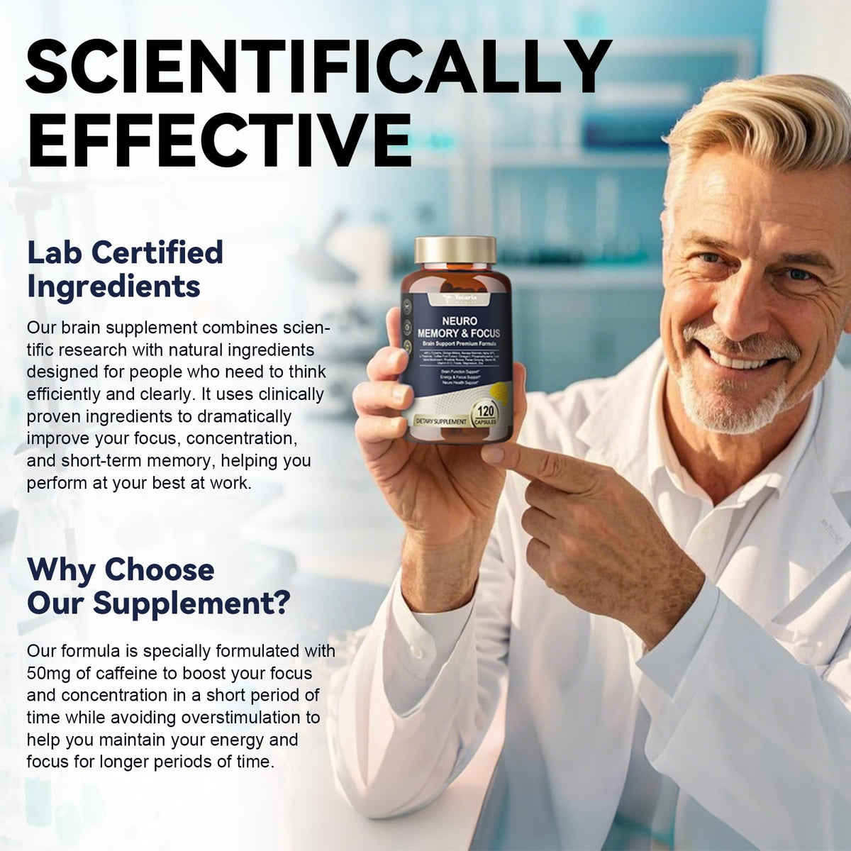 Totaria capsule form daily nootropic cognitive care bottle back view.